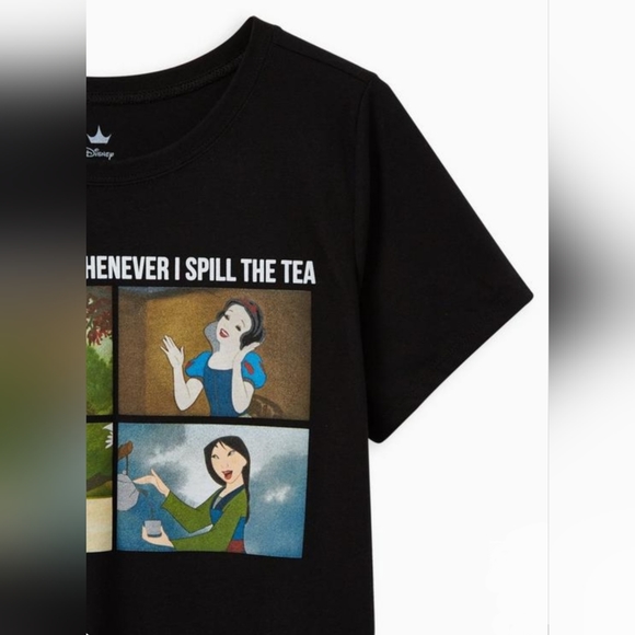 TORRID DISNEY Princess My Group Chat Meme Slim Fit Tee! - Picture 2 of 8